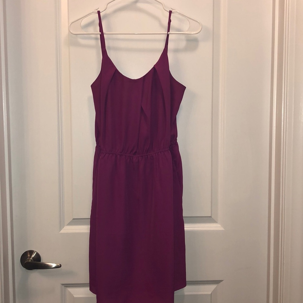 Pink minidress with cutout back